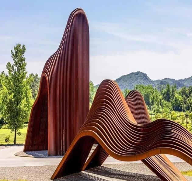 迎泽锈钢板造型